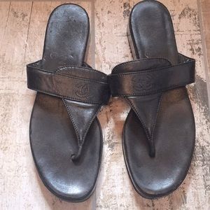 Chanel black sandals